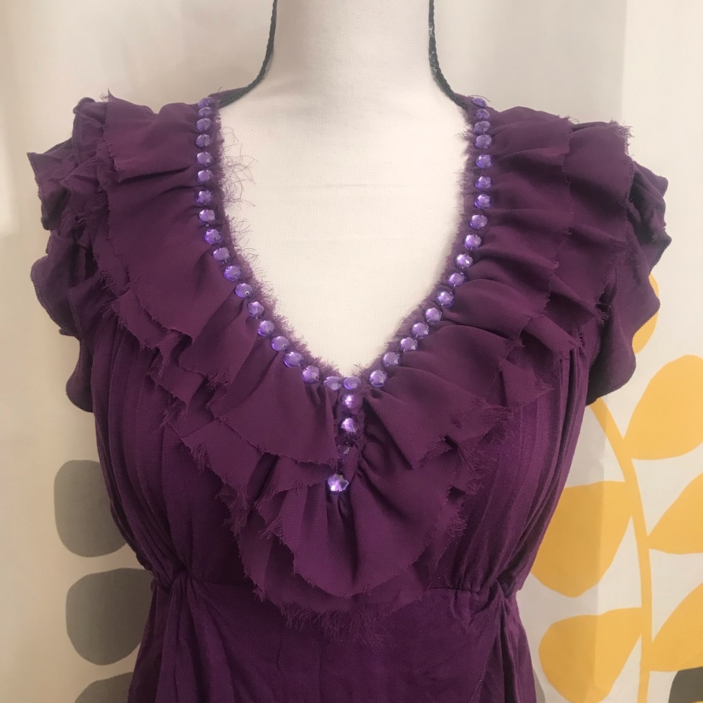 ❣️FORLA PARIS PRETTY RUFFLE TOP❣️ - Picture 2 of 4
